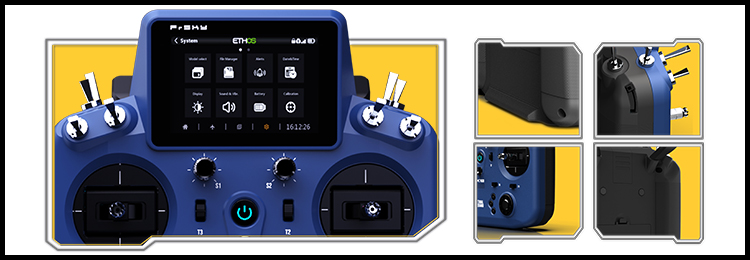 FrSky Tandem X18/X18S/X18SE Transmitter, the X18 includes further enhancements with integrated flash storage . the interior of the radio